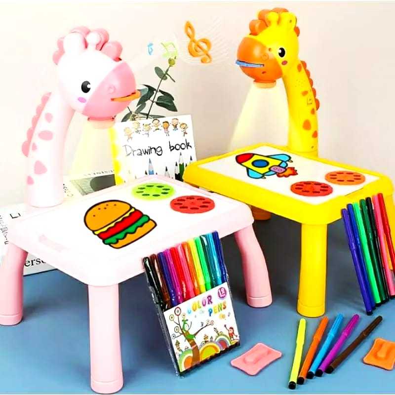 [ OMG ] Meja Gambar Projector Mainan Edukasi Anak Projection Painting Table SS 1555
