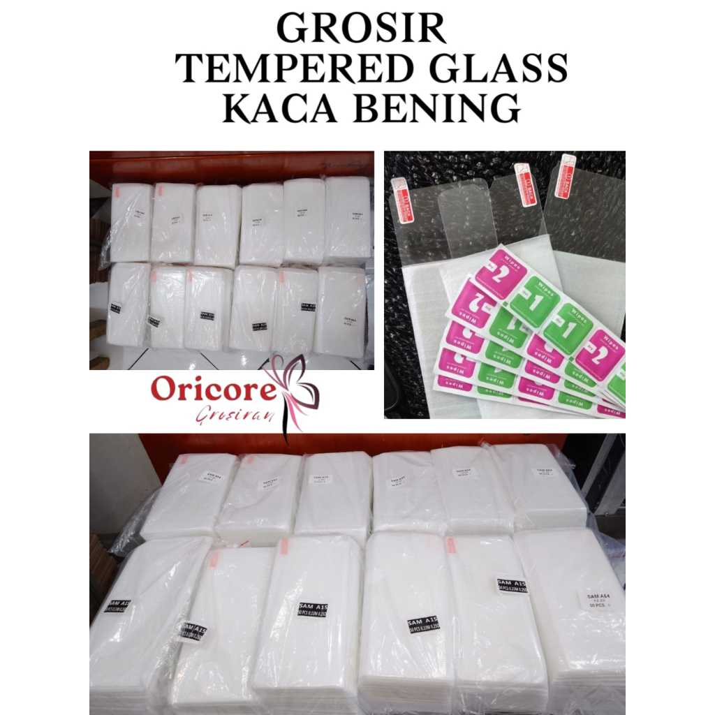 GROSIR  TG BENING KACA  Tempered  Glass  Anti  Gores Type VIVO Pelindung  Layar  Bening  Transparan