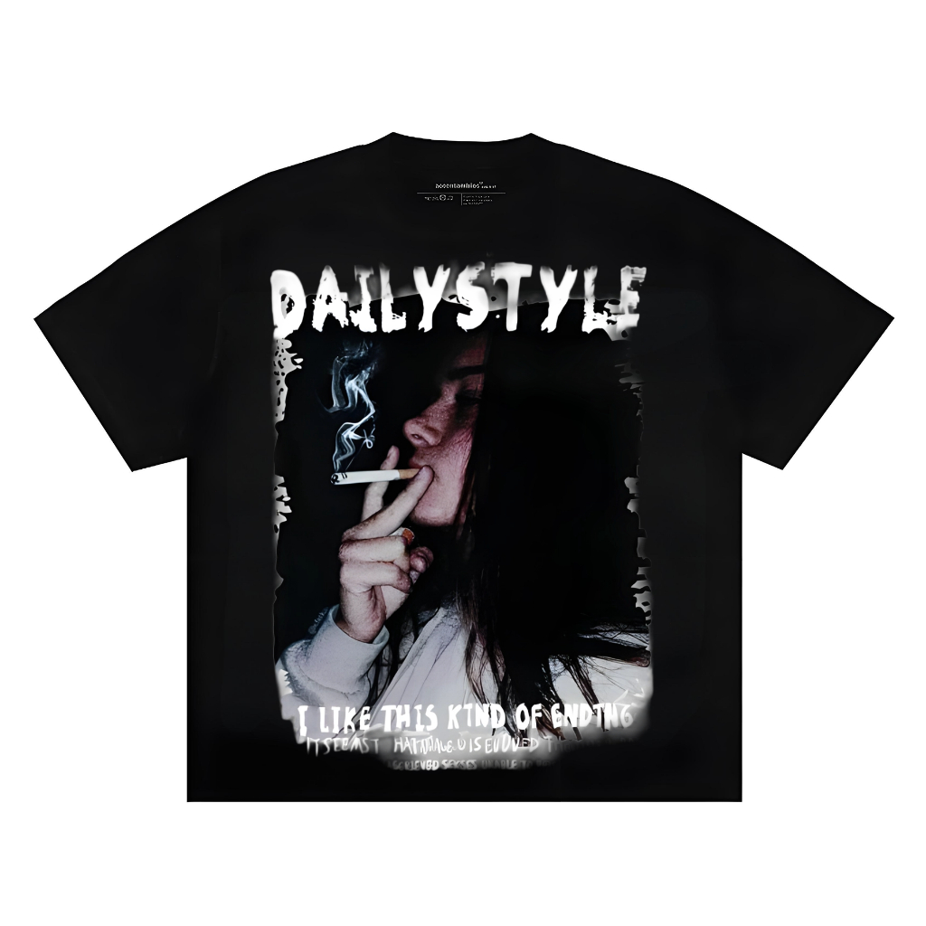 Kaos pria super keren - Kaos pria ukuran besar Korea - Rasa cetak premium-5092