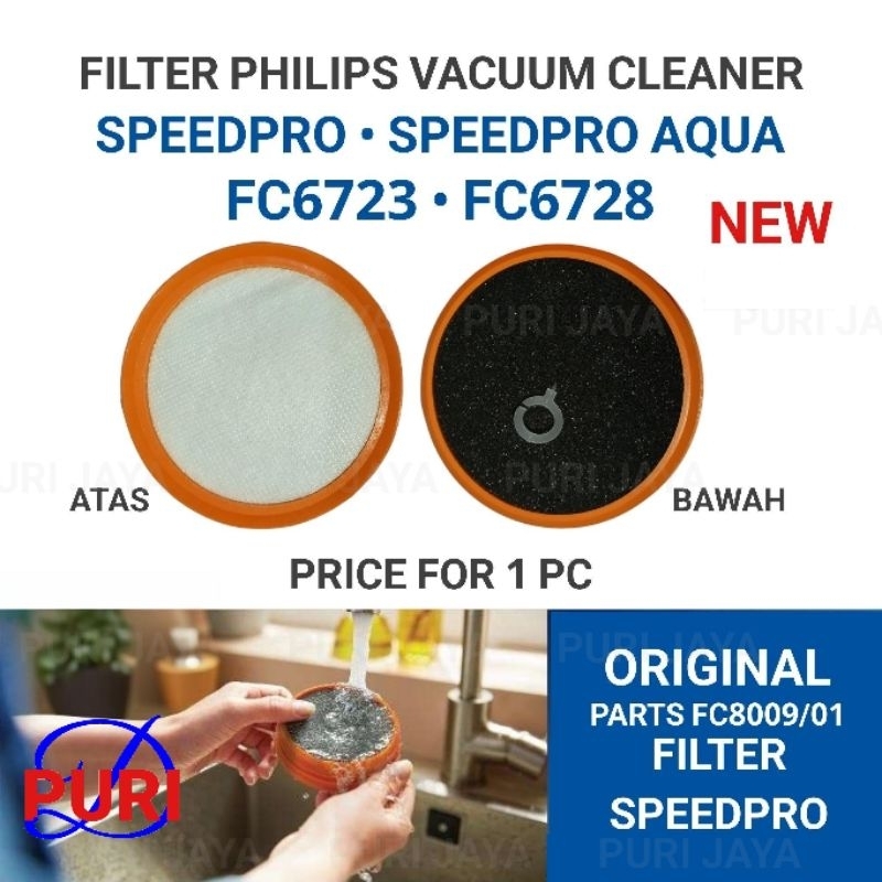 Original Filter Philips FC6723 FC6728 FC6723/01 FC6728/01 Vacuum Cleaner Hepa Saringan Debu FC8009/8
