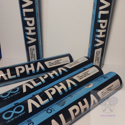 PAKET 4 SLOP Alpha Black 3 in 1 Shuttlecock Kock Kok Badminton 75 76