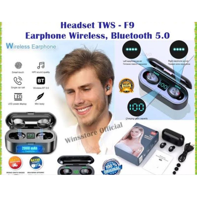 HANDSED BLUETOOTH TWS TRUE WIRELESS STEREO  F9