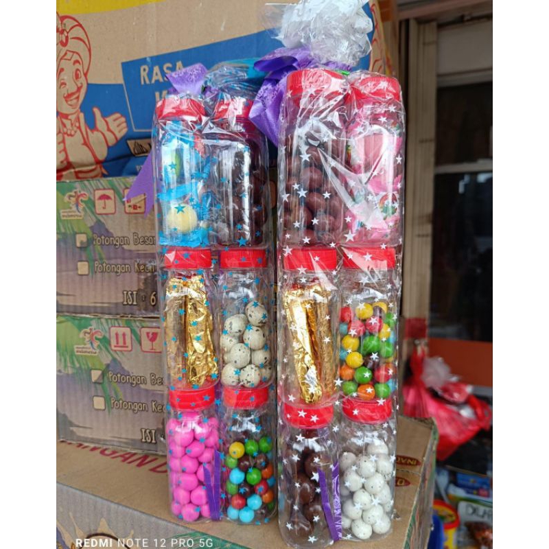 

Paket Coklat Parsel Toples panjang Mini Isi 6 Parcel