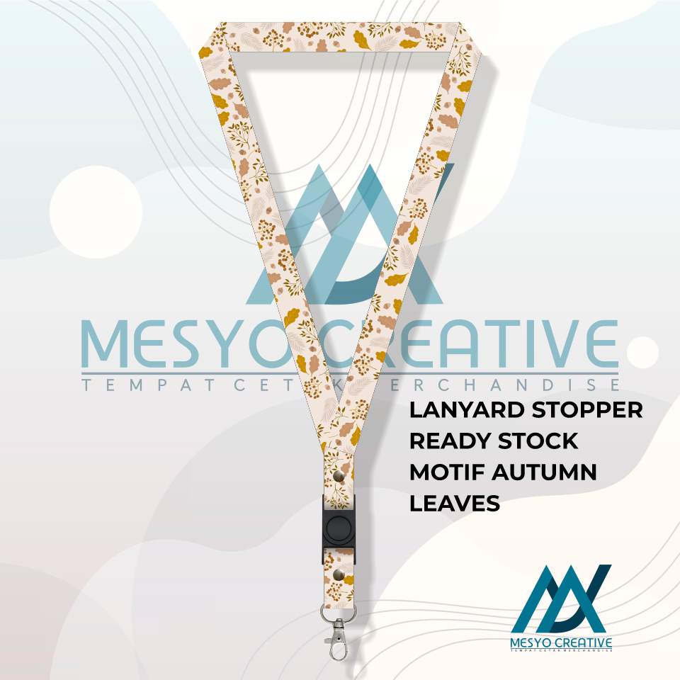 

LANYARD READY STOCK MOTIF AUTUMN LEAVES