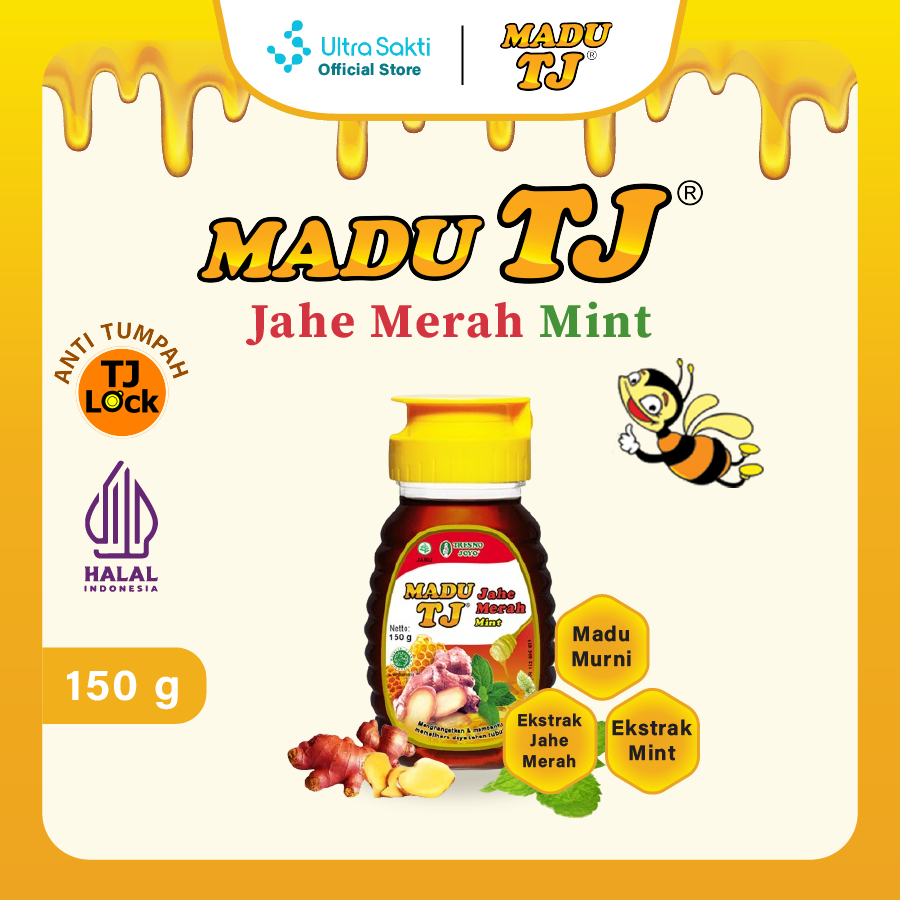 

Madu TJ Jahe Merah Mint 150 gr - Menghangatkan & Menjaga Daya Tahan Tubuh