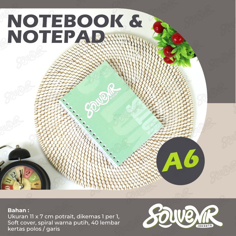 

CUSTOM Notebook Uk A6 | Cetak Notes & Notepad | Souvenir Pernikahan Catatan Event Kegiatan Organisasi