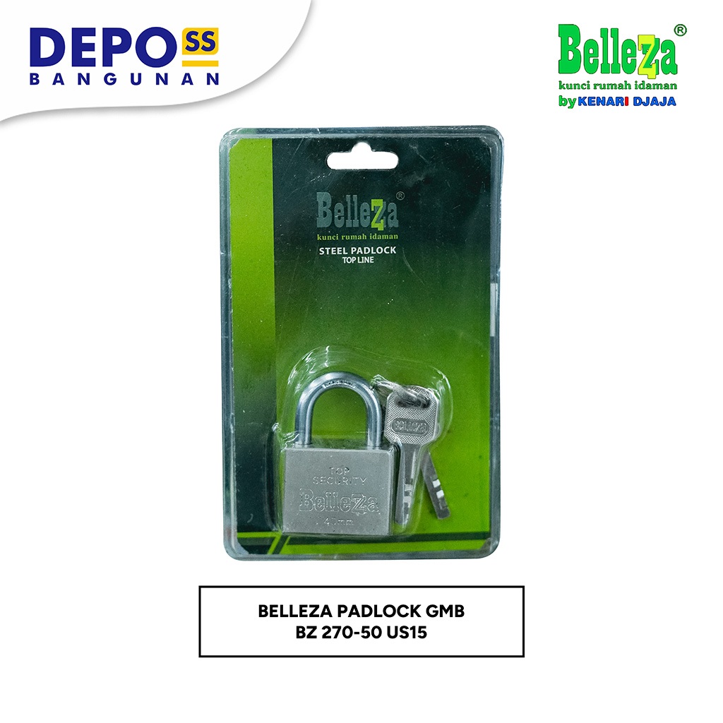 KUNCI GEMBOK BELLEZZA PADLOCK GMB BZ 270-50 US15