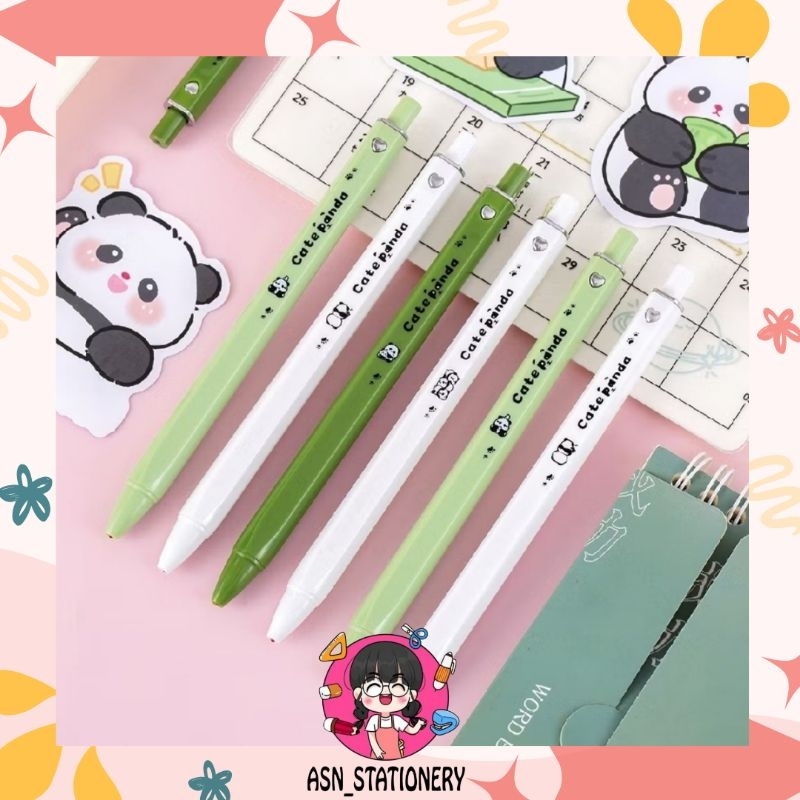 

Pulpen Gel Mekanik 0.5MM Motif Panda Alat Tulis Sekolah dan Kantor / Gel Pen Pena Cetek Bentuk Panda