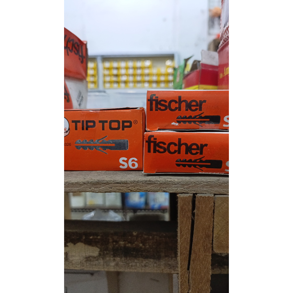 Fisher S5-S6-S8-S10-S12 / Alat Pengencang Sekrup Skrup dan Baut Beton Nylon S5-S6-S8-S10-S12 /