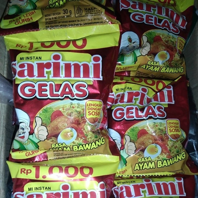 

Sarimi Gelas Rasa Ayam Bawang Grosir 30gr