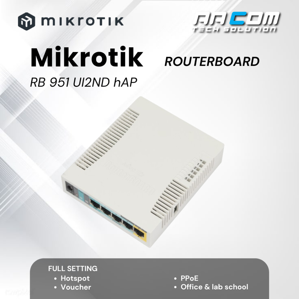 MIKROTIK ROUTERBOARD RB951Ui-2nD (hAP) / RB 951Ui-2nD (hAP), RB951, RB951UI