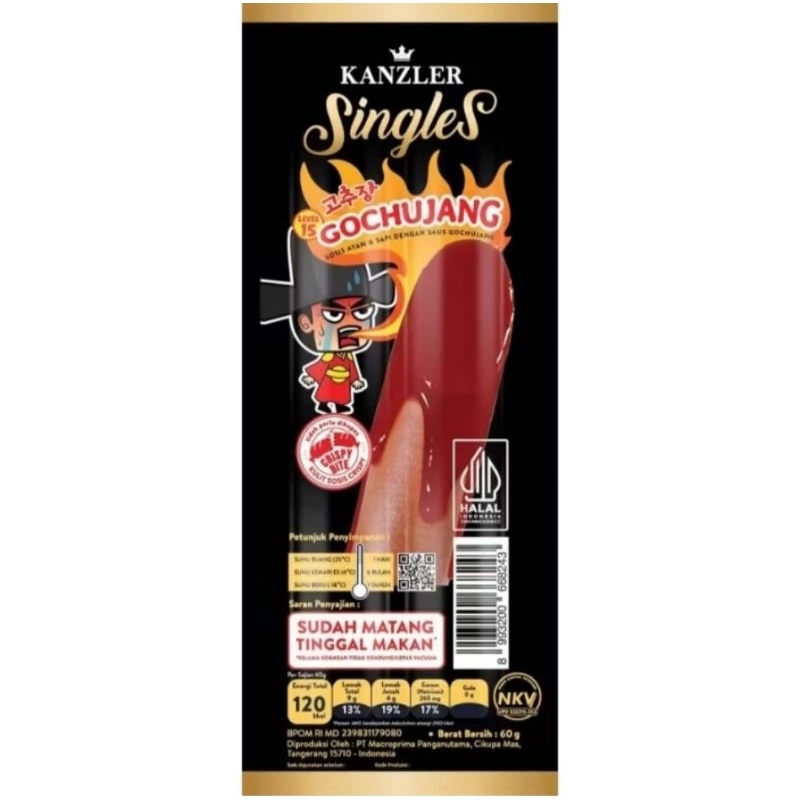 

Sosis Kanzler Singles 65 Gr Sosis Gochujang