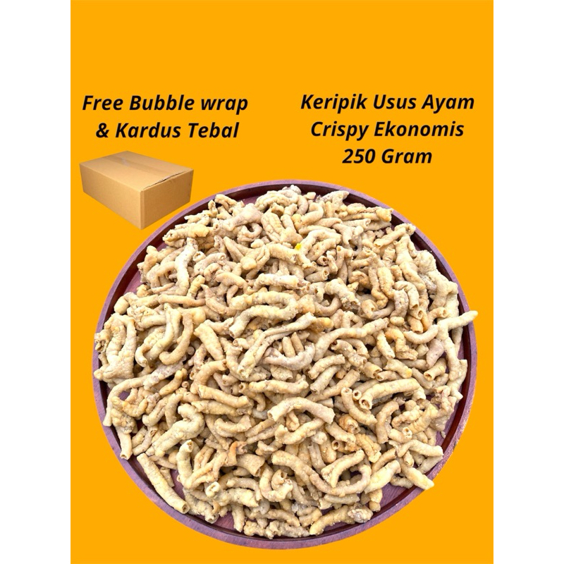 

Keripik Usus Ayam Crispy EKONOMIS 200 Gram