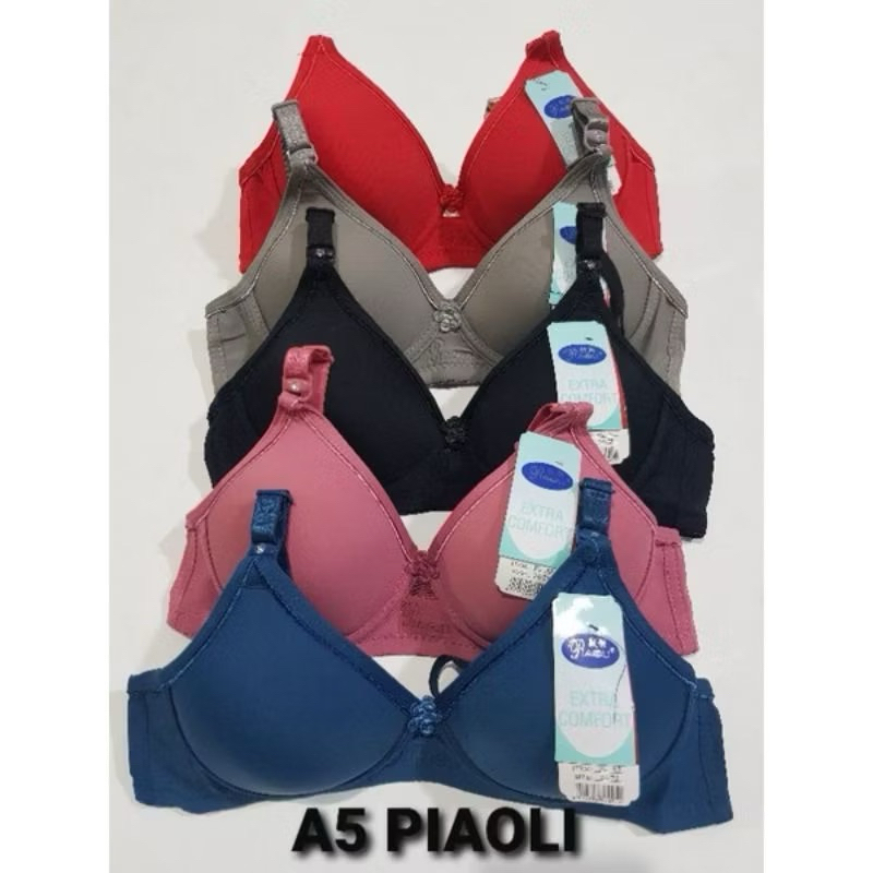 (3/1 Pcs ) Bh Bra Wanita Piaoli Cup A Cup Kecil Kait 2 Tanpa Kawat