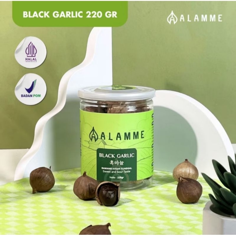 

Premium Black Garlic Bawang Hitam Tunggal Alamme 220gr
