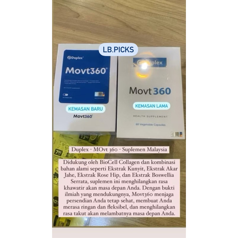 Duplex MOVT 360 Suplement Kesehatan Tulang