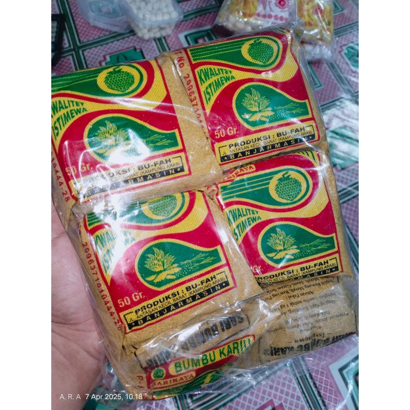 

BUMBU KARIH BUBUK ISI 50gr perbungkus, 1 pak isi 10pcs