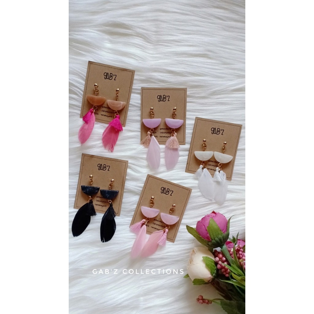 Anting/Earring Tusuk Panjang Unik Wanita Hijab Bohemian Style 89029