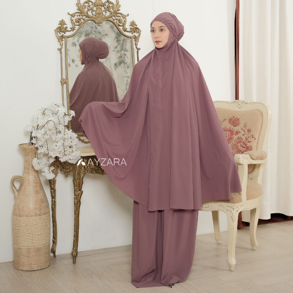 AYZARA - Mukena Dewasa Lite Polos Ataya Series