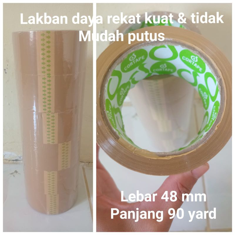 

Lakban coklat daya rekat kuat 90 yard
