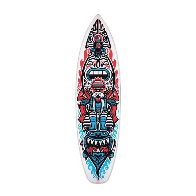 papan surfing custom, dekorasi papan surfing, dekorasi pantai, surfboard custom, surfing lukis