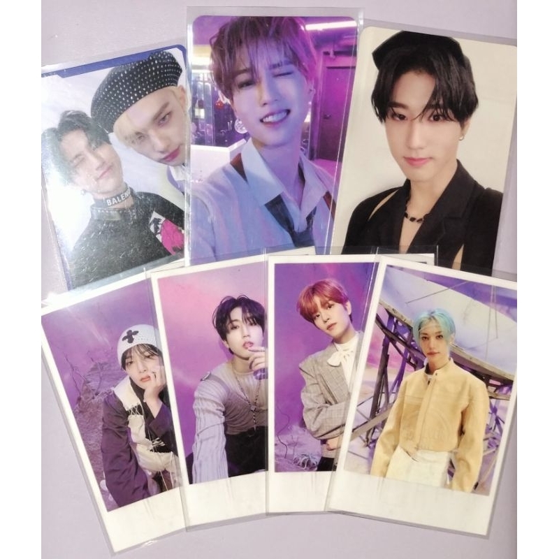 wts photocard pc official straykids — han jisung christmas evel cevel ungu wink