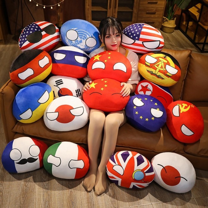Country Ball Toys Plush Polandball Hand Warmer