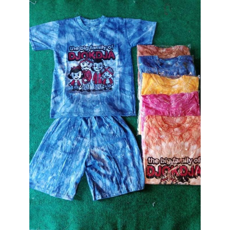KAOS SETELAN ANAK MOTIF JOGJA KAOS BATIK SETELAN ANAK JOGJA KAOS SETELAN ANAK JOGJA BATIK CAP ABSTRA