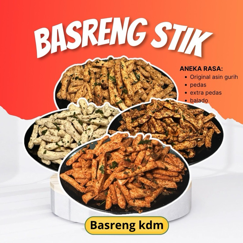 

Basreng daun jeruk pedas stik 250 gr