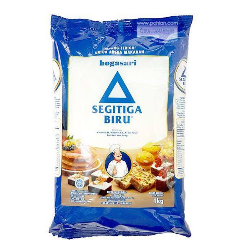 

Segitiga Biru Tepung Terigu Premium 1kg 1 dus isi 12