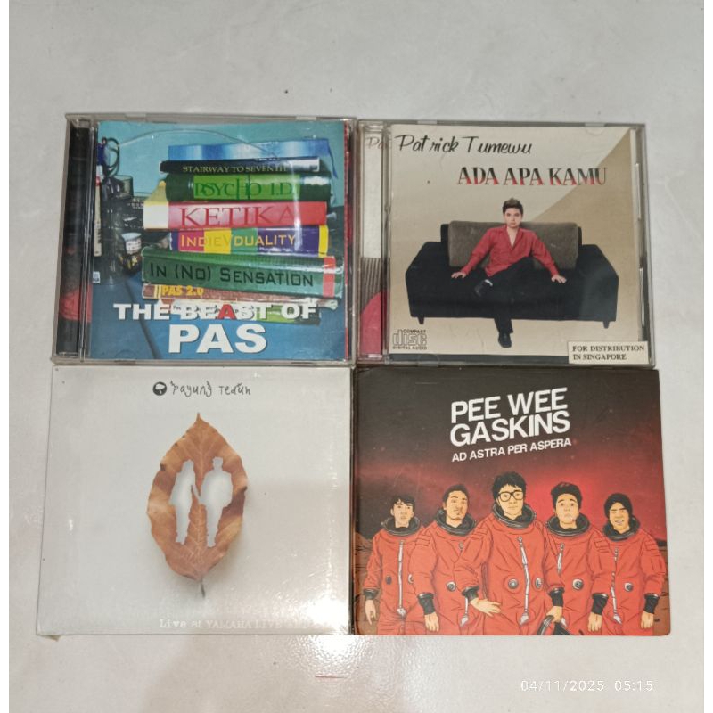 cd Indonesia PAS BAND-The Beast Of (2) / PATRICK TUMEWU-Ada Apa Kamu / PAYUNG TEDUH-Live and Loud / 