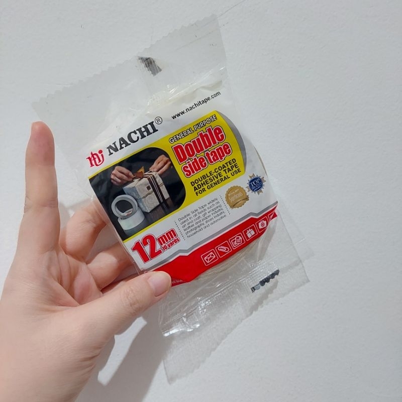 

sam- double tape nachi 12mm 10yard isolasi bolak balik