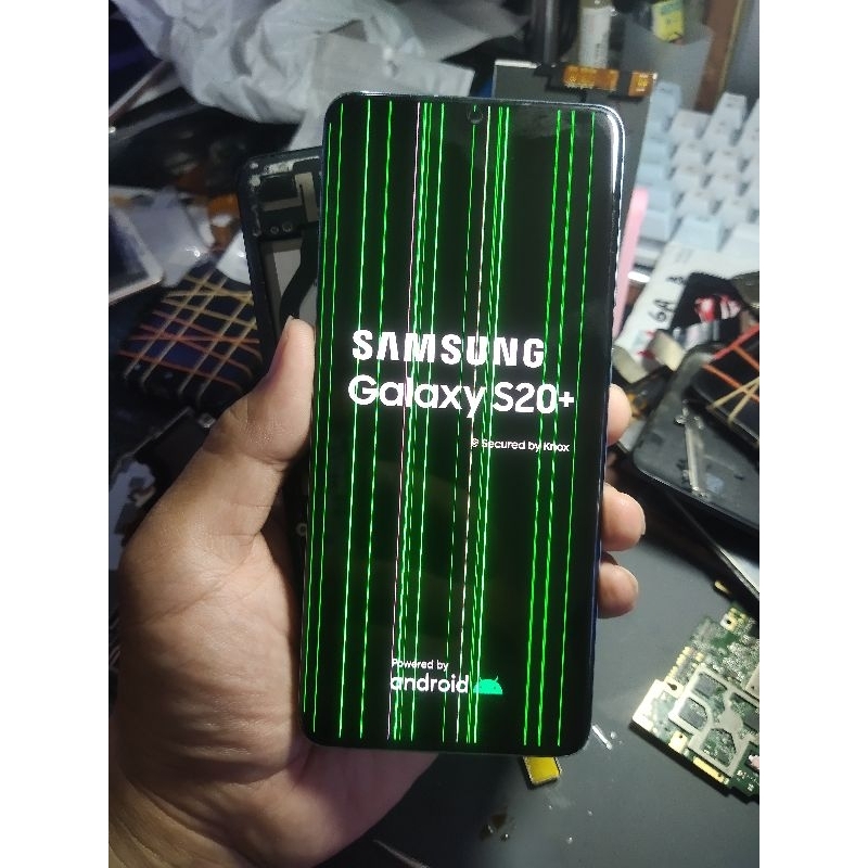 lcd Samsung S20 plus minus garis