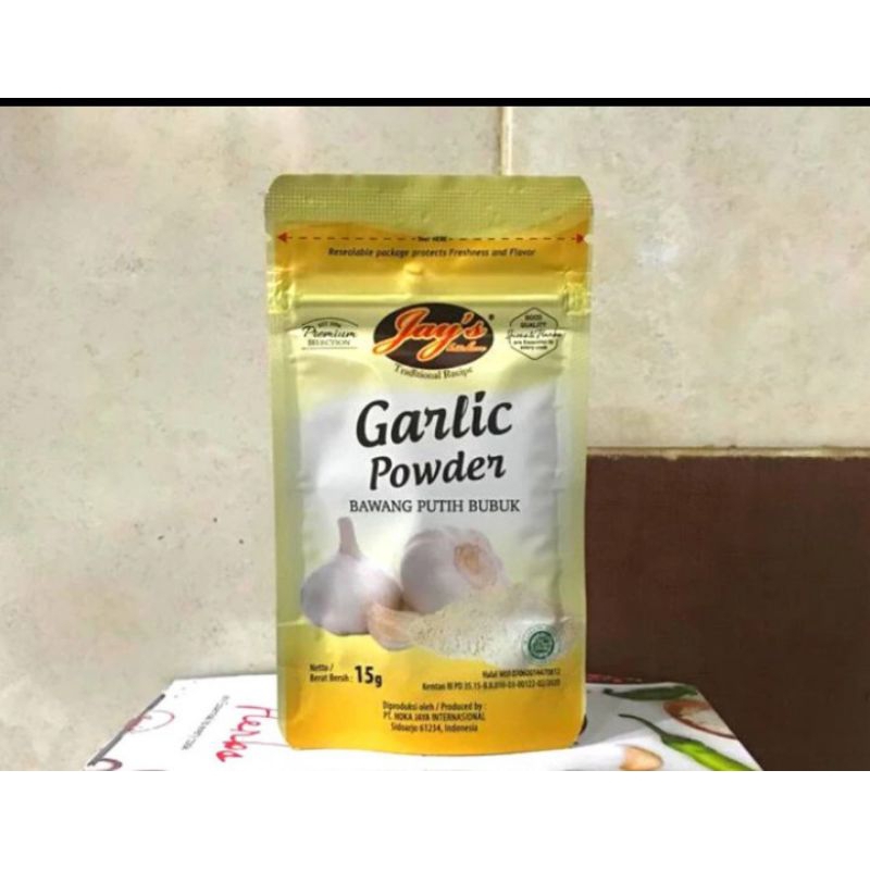 

Jay's Kitchen Garlic Powder Zipper 15 GR