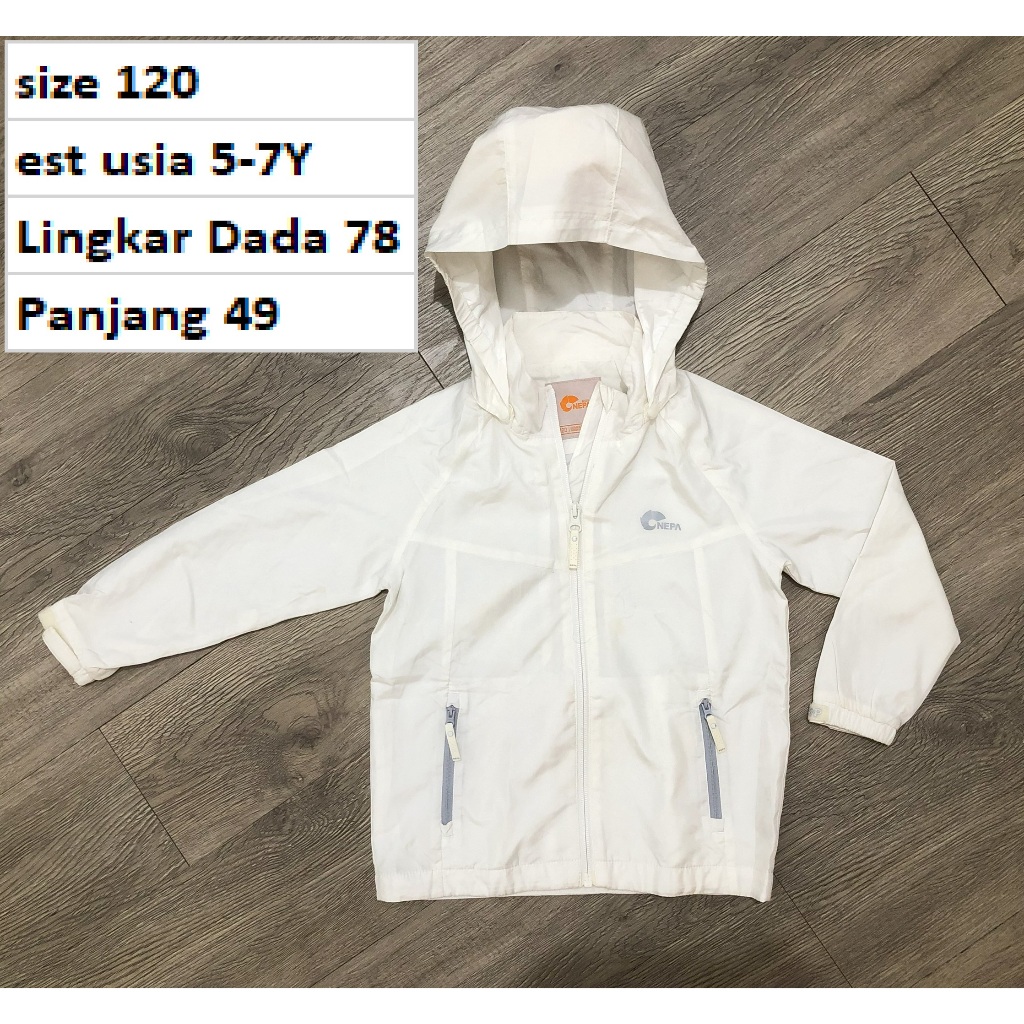 Jaket NEPA - Jaket Outdoor Waterproof Anak Hoodie Second Preloved