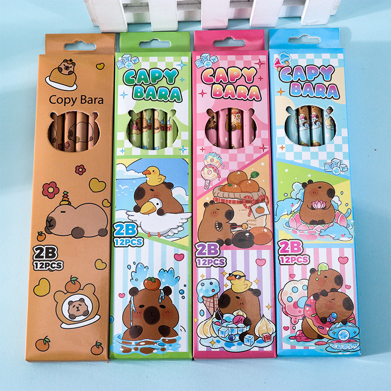 

Pensil 2B EDISI CAPYBARA 1BOX ISI 12PCS Alat Tulis Sekolah Anak Belajar Tulis MODEL KARAKTER