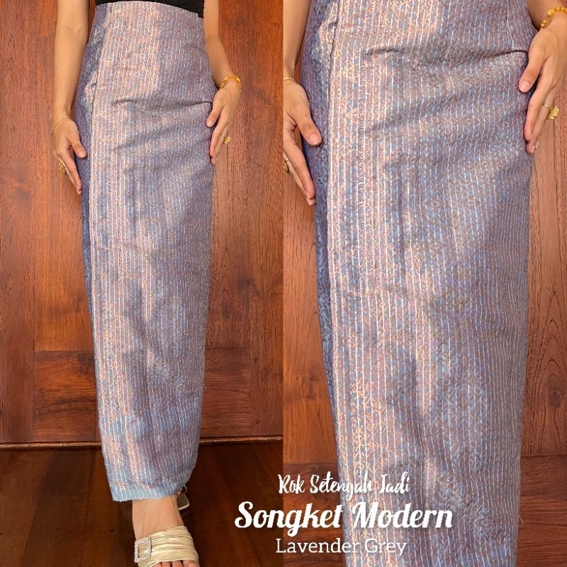 Rok Songket Instant/ Rok Songket Setengah Jadi/ Rok Songket Jadi