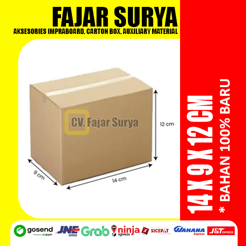 

Karton Box Murah Berkualitas Bekasi (14x9x12cm) Bahan Baru 100%