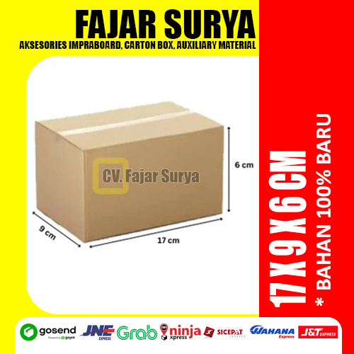 

Karton Box Murah Berkualitas Bekasi (17x9x6cm) Bahan Baru 100%