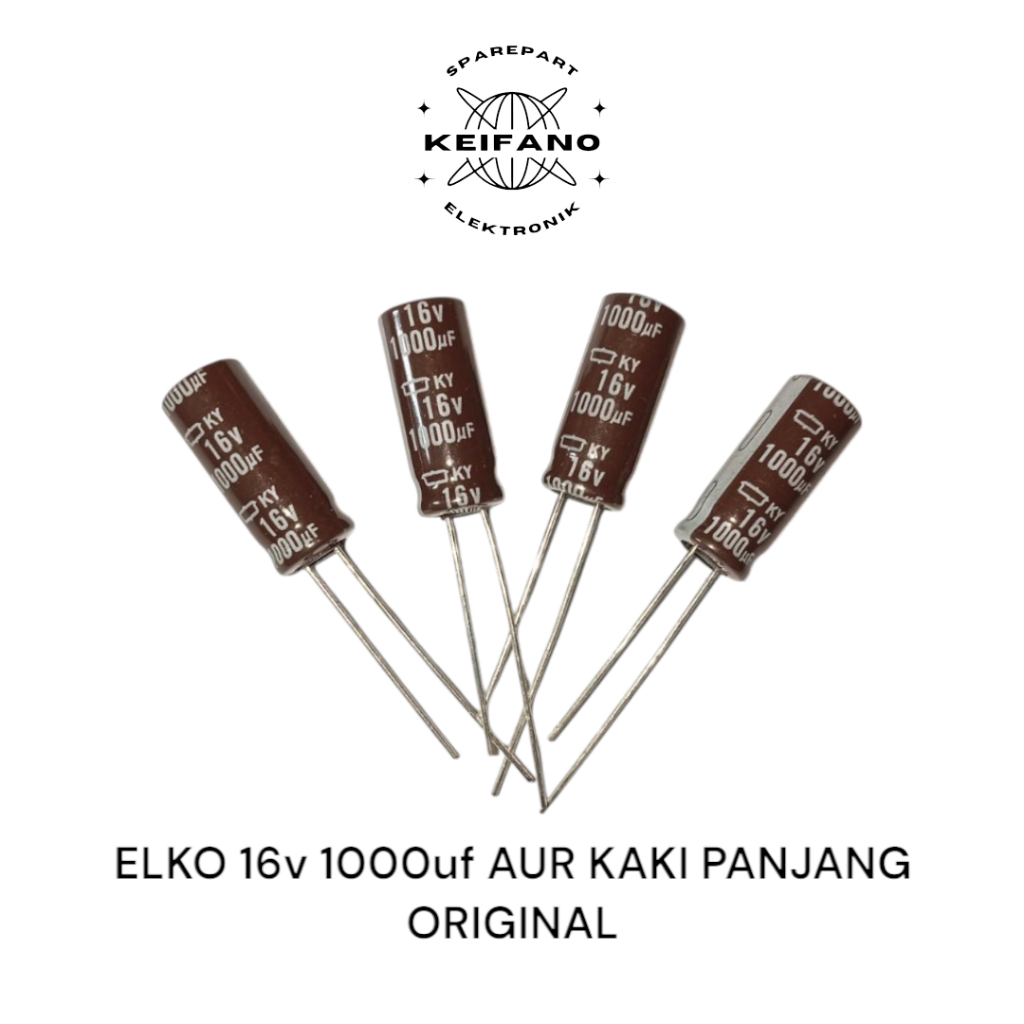 ELKO 16v 1000uf ELCO 1000uf 16v AUR ORIGINAL