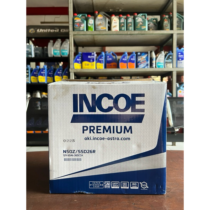 Accu Incoe Premium N50Z / Aki Basah Incoe Premium N50Z