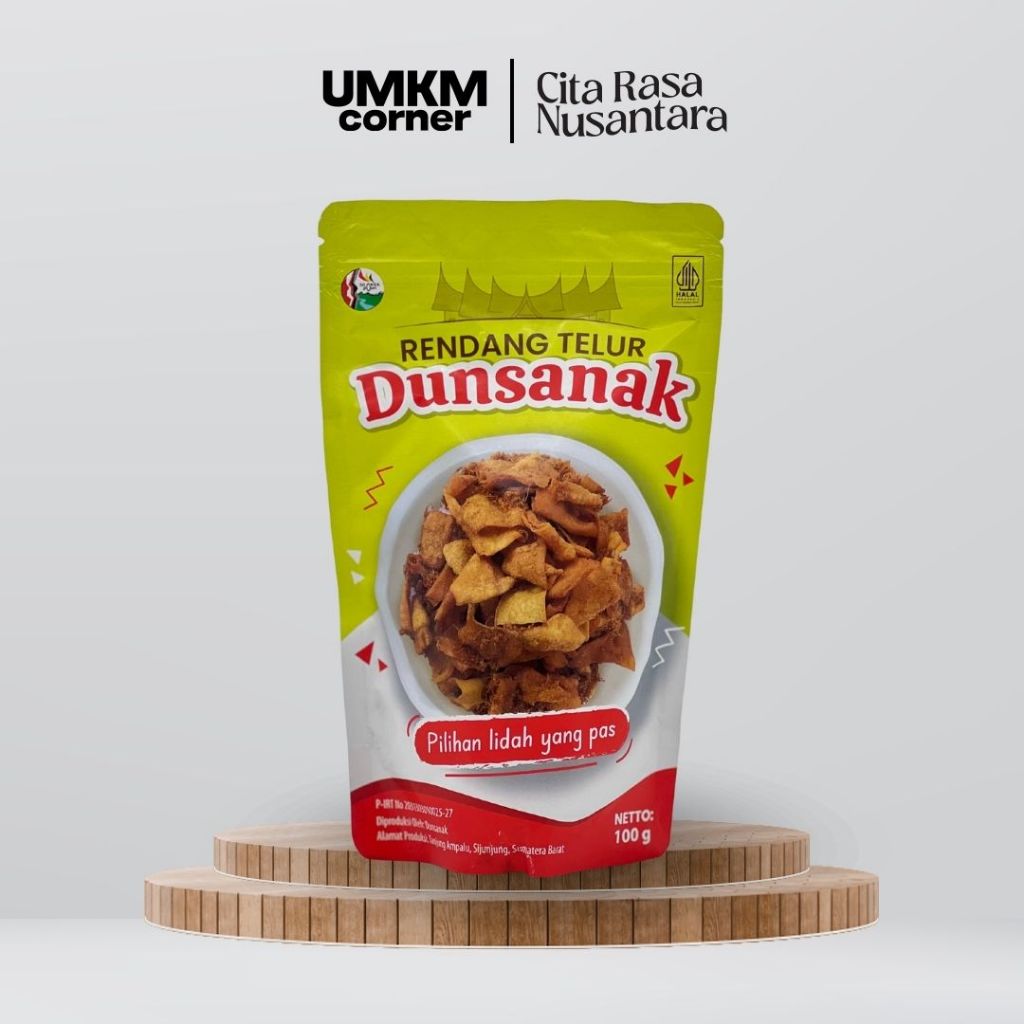 

Rendang Telur Dunsanak / Cemilan Renyah / Cemilan Sumatra Barat Enak