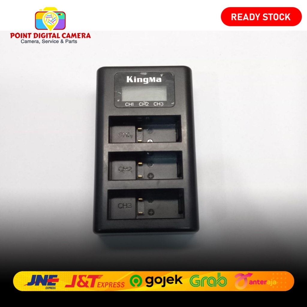 Charger Triple KINGMA GoPro Hero 7 / 6 / Original Second