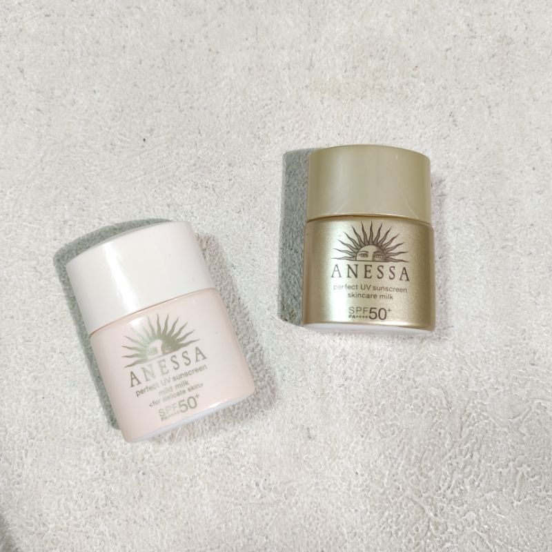 anessa perfect UV sunscreen SPF50+ mini size