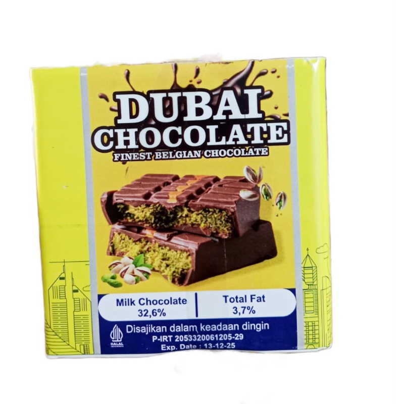 

COKLAT DUBAI KECIL MILK KUNAFA PISTACHIO 135gr
