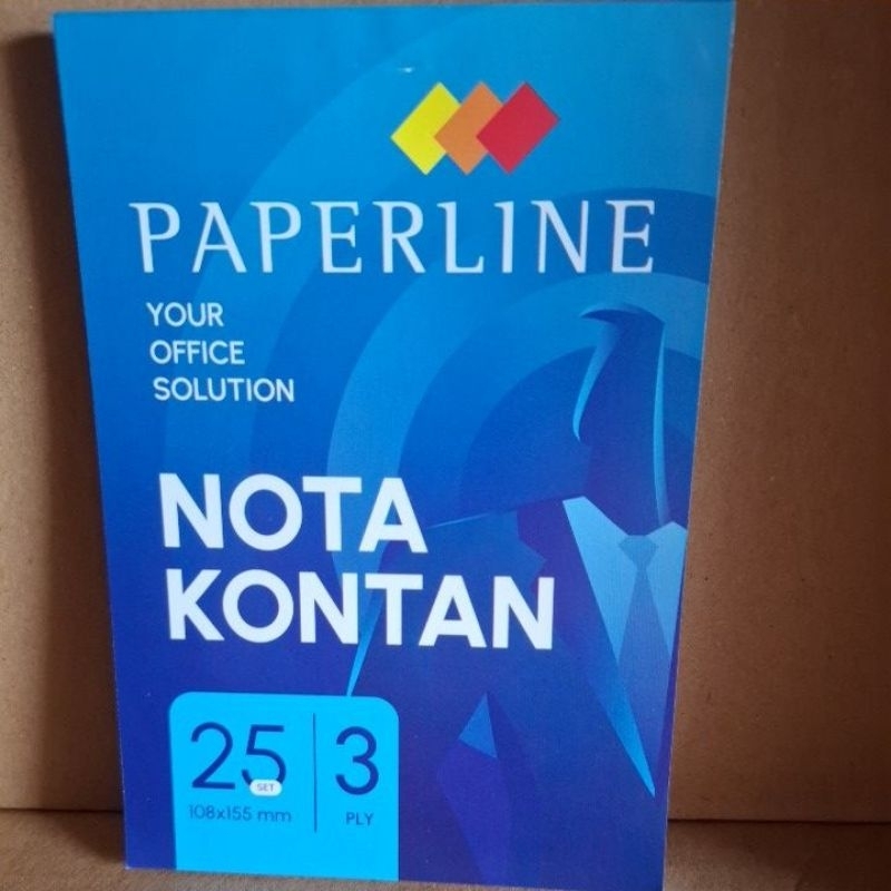 

buku nota NCR paperline 3ply kecil108x155mm 25 lembar