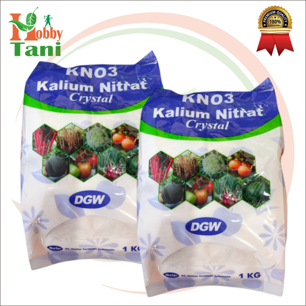 Pupuk Kno3 Crystal Putih Kalium Nitrat 1kg DGW / Kno3 Putih
