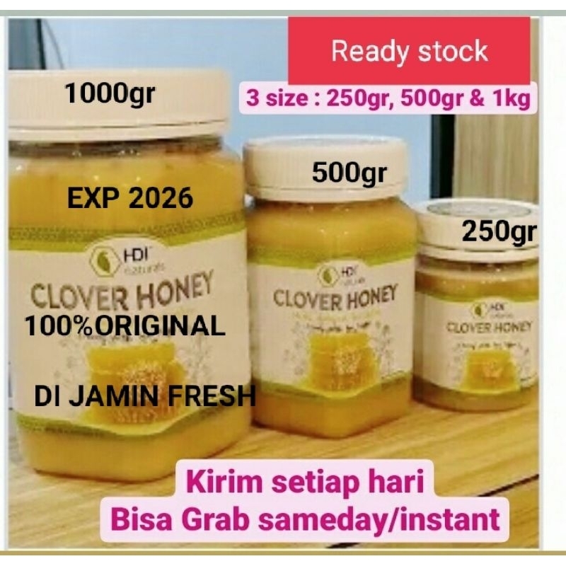

Madu Clover Honey(250gr,500gr,1kg)free sendok kayu Exp 2026