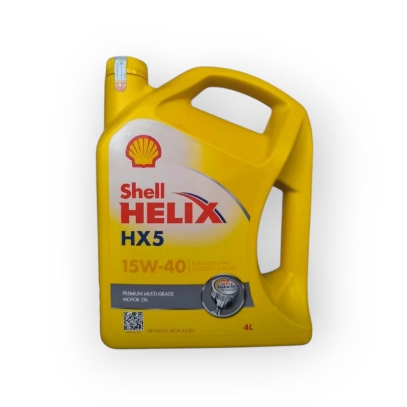 Oli Mobil Shell Helix HX5 4L Sae 15W-40 - Shell Helix HX5 4 Liter Sae 15W-40