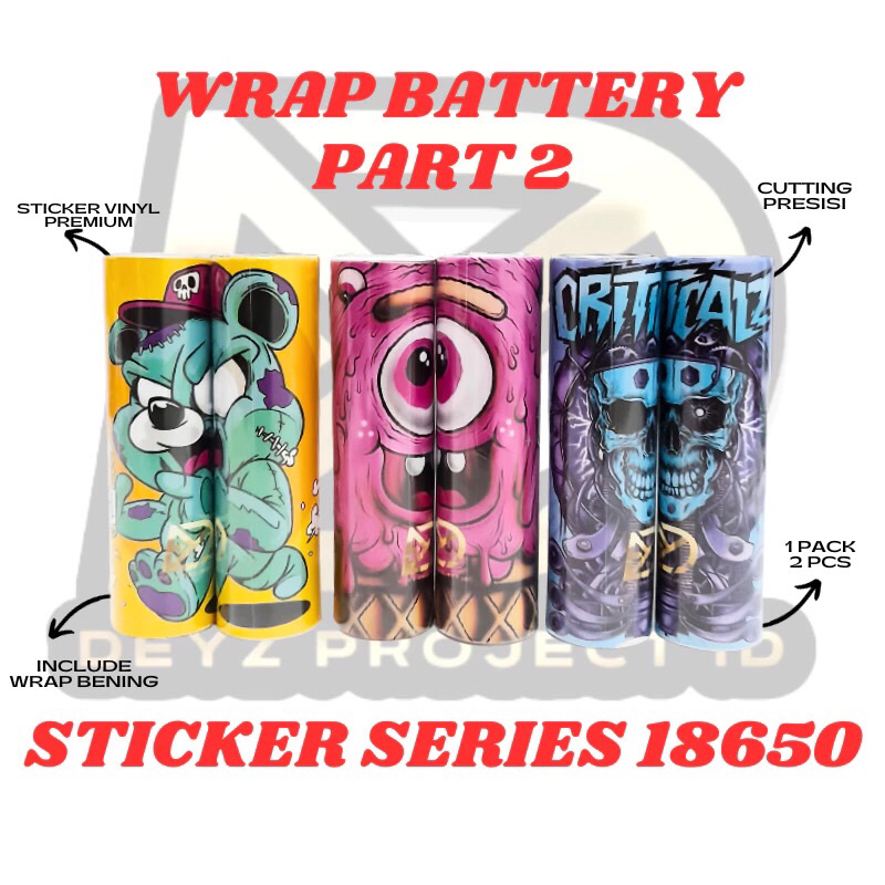 

stiker batre v2 harga sepasang (2buah)